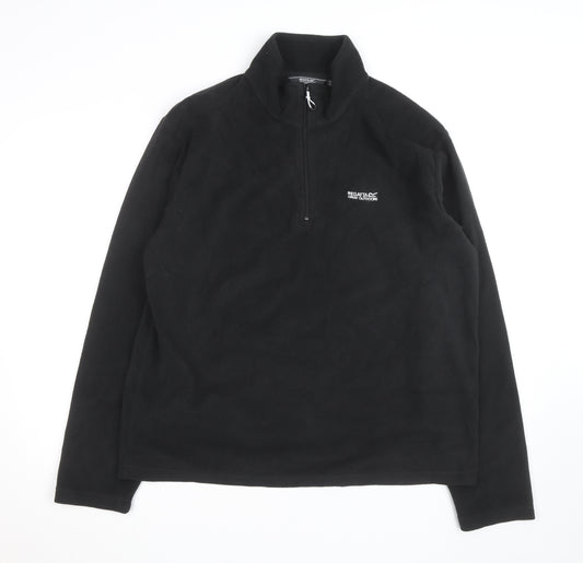 Regatta Men's Black XL 1/4 Zip Fleece Pullover Jacket