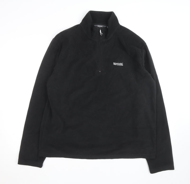 Regatta Men's Black XL 1/4 Zip Fleece Pullover Jacket
