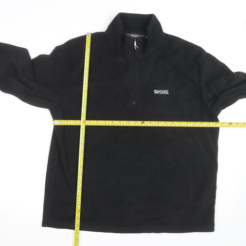 Regatta Men's Black XL 1/4 Zip Fleece Pullover Jacket