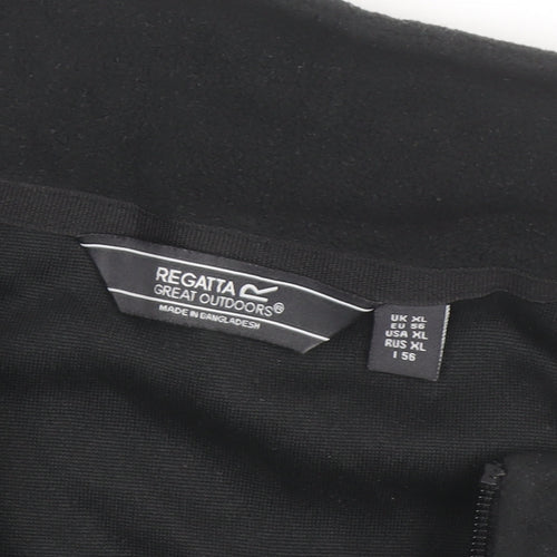 Regatta Men's Black XL 1/4 Zip Fleece Pullover Jacket