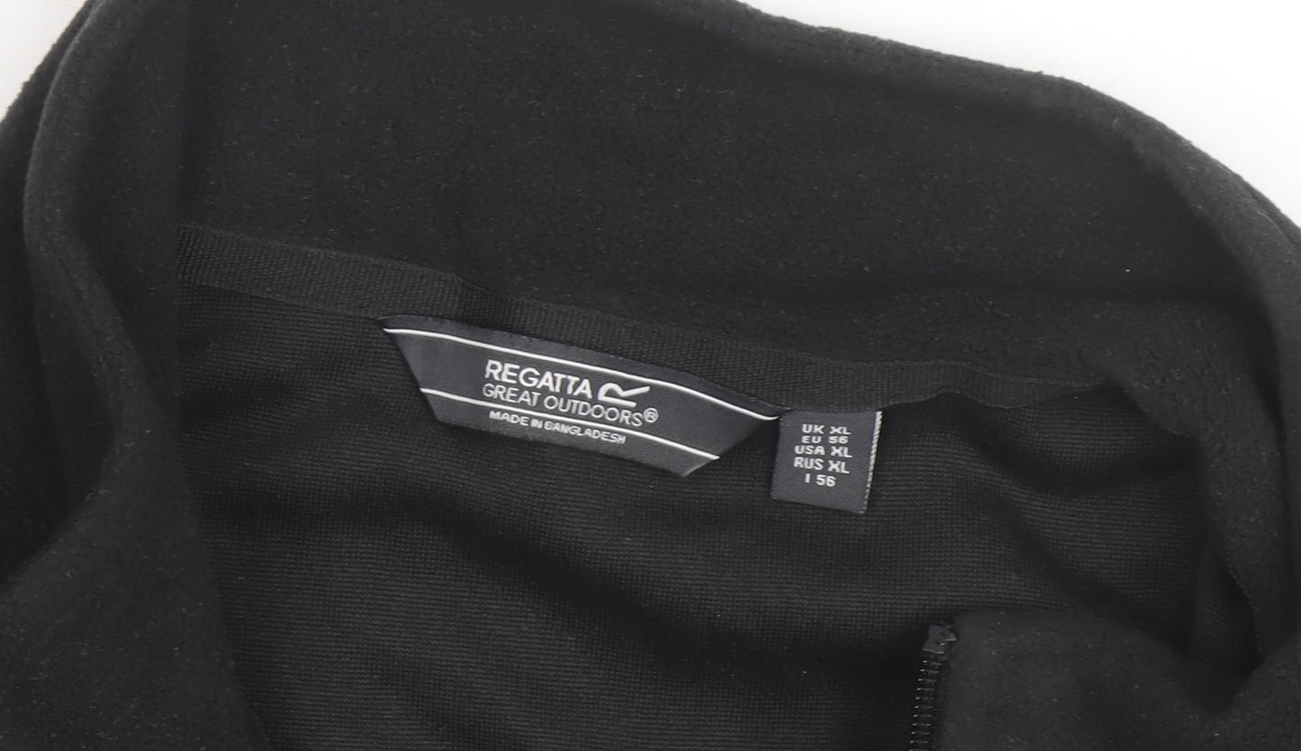 Regatta Men's Black XL 1/4 Zip Fleece Pullover Jacket