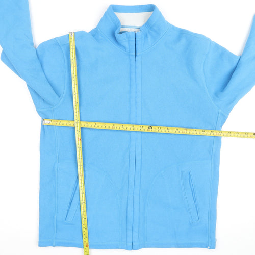 Uniqlo Women's Blue Fleece Full Zip Jacket Size M Lightweight