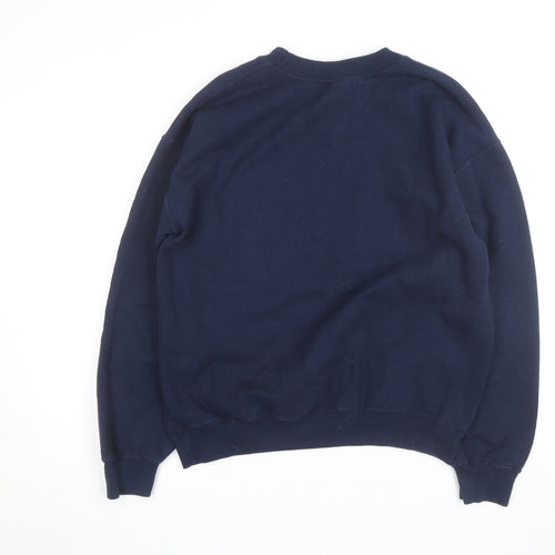 Gildan Men's Blue Buffalo New York Graphic Pullover Sweatshirt M