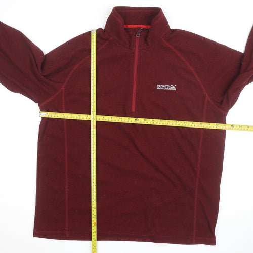Regatta Men’s Red XL Fleece Half Zip Outdoor Activewear Jacket