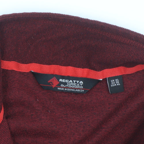 Regatta Men’s Red XL Fleece Half Zip Outdoor Activewear Jacket
