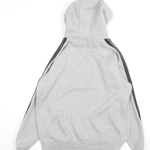 Lonsdale Men’s Grey Pullover Hoodie Medium Graphic Print Sportswear