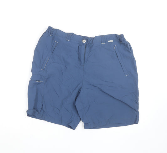 Regatta Womens Blue Size 16 Hiking Athletic Shorts Lightweight