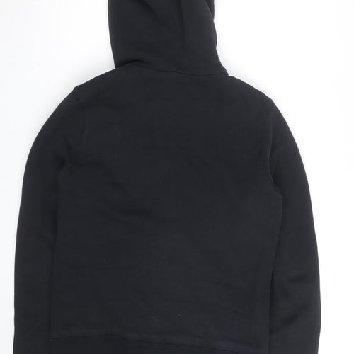 Hollister Womens Black Full Zip Hooded Fleece Lined Jumper M