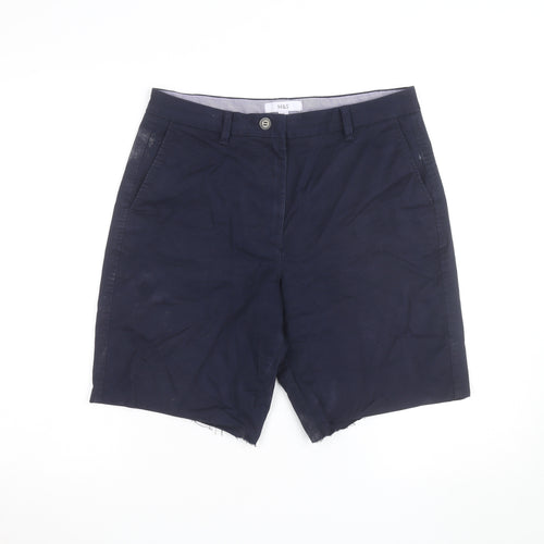 Marks and Spencer Men's Blue Chino Shorts Size M Regular Fit
