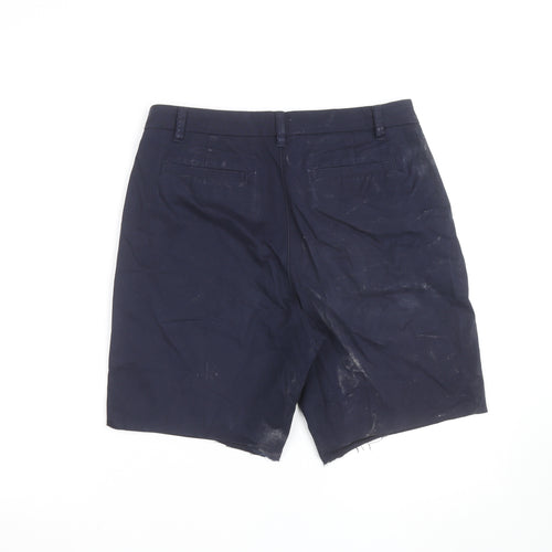 Marks and Spencer Men's Blue Chino Shorts Size M Regular Fit