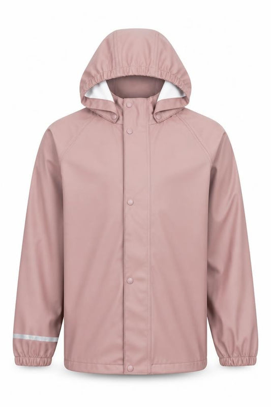 Name It Girls Pink Hooded Waterproof Rain Coat Jacket 146cm