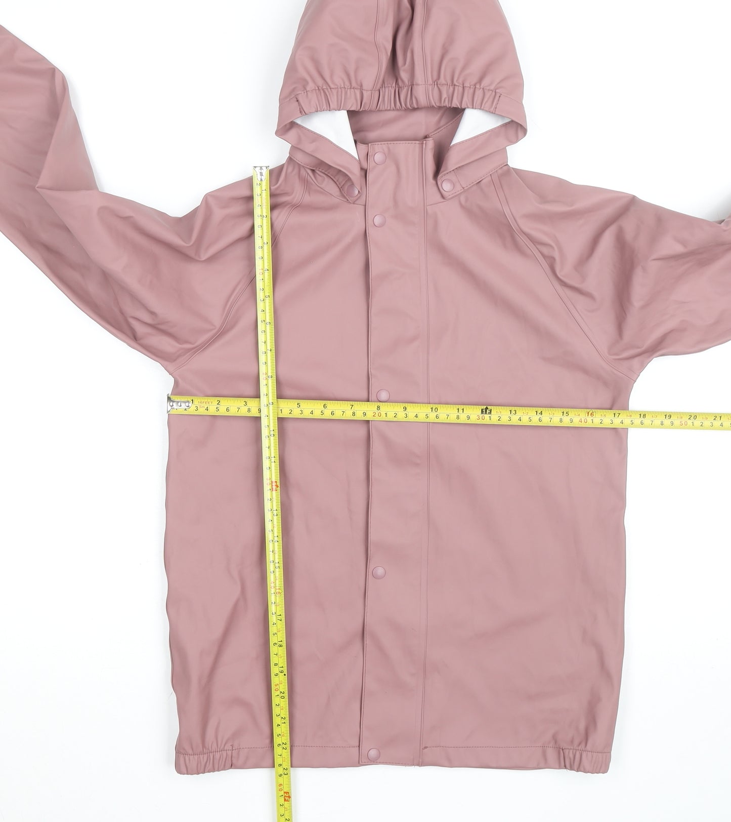 Name It Girls Pink Hooded Waterproof Rain Coat Jacket 146cm