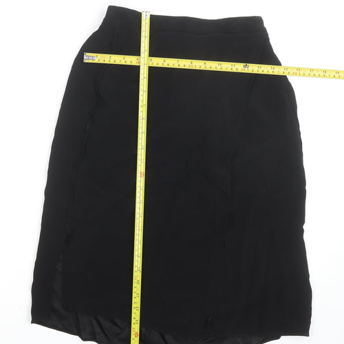 L.K. Bennett Women’s Black Petite Size 10 Pencil Midi Skirt