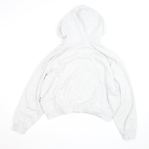 H&M Divided Womens Grey Pullover Hoodie L Portland Oregon Print