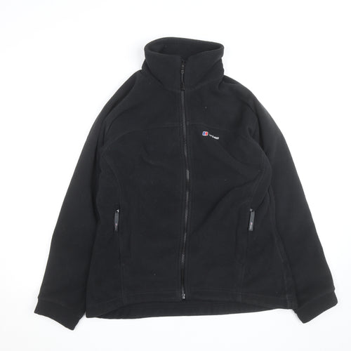 Berghaus Men's Black Fleece Mid-Length Jacket Size M Full Zip
