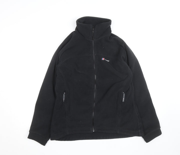 Berghaus Men's Black Fleece Mid-Length Jacket Size M Full Zip