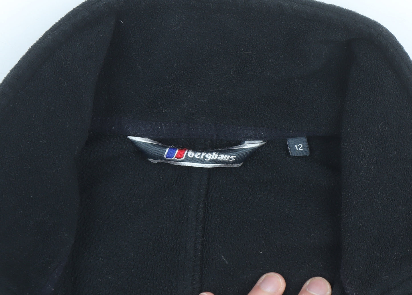 Berghaus Men's Black Fleece Mid-Length Jacket Size M Full Zip