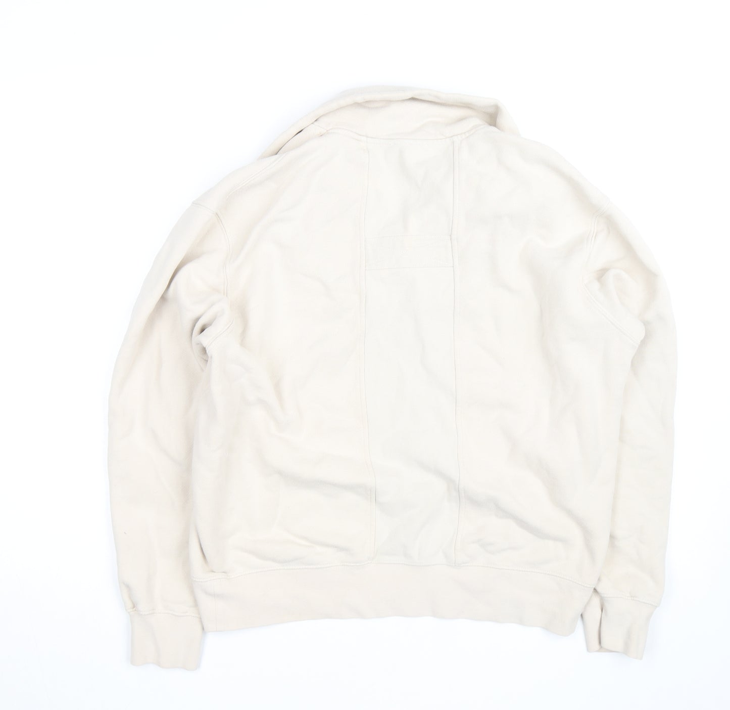Reiss Women Beige High Neck Pullover Sweatshirt Jumper Size S