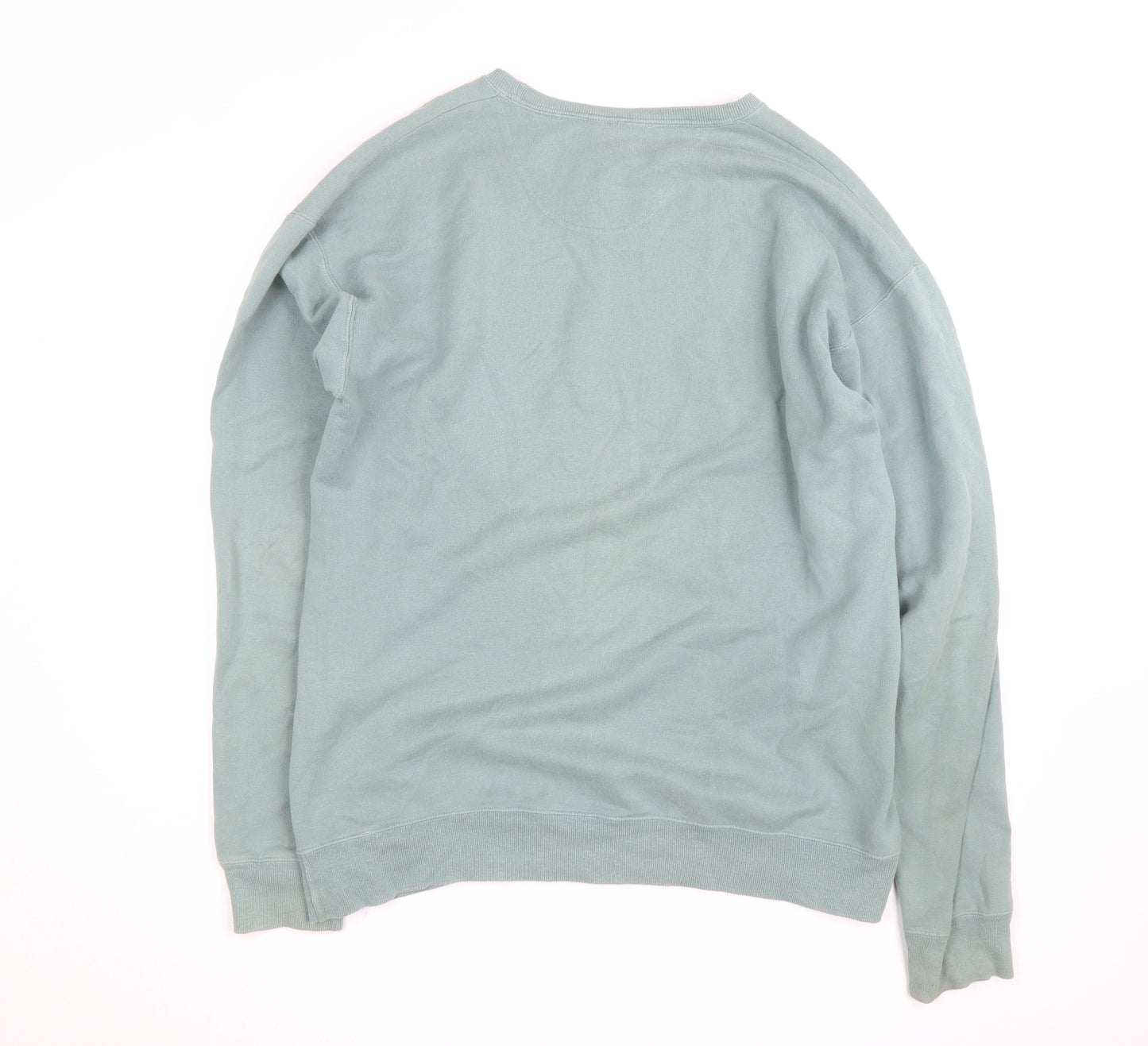 ComfortWash Mens Green Medium Pullover Sweatshirt Graphic Print