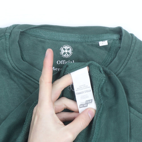 Stanley/Stella Men's Green XL Pullover Sweatshirt University Logo