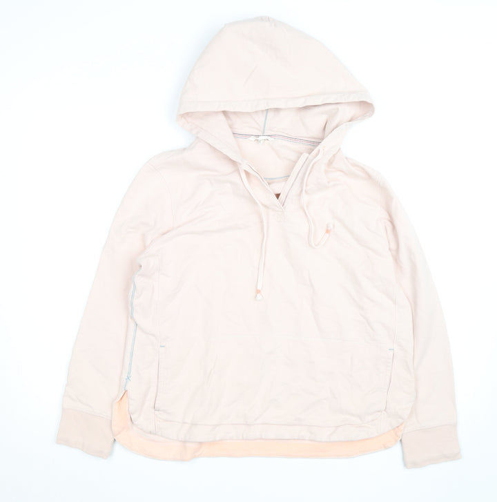 White Stuff Womens Pale Pink Size 12 Pullover Hoodie Sweatshirt