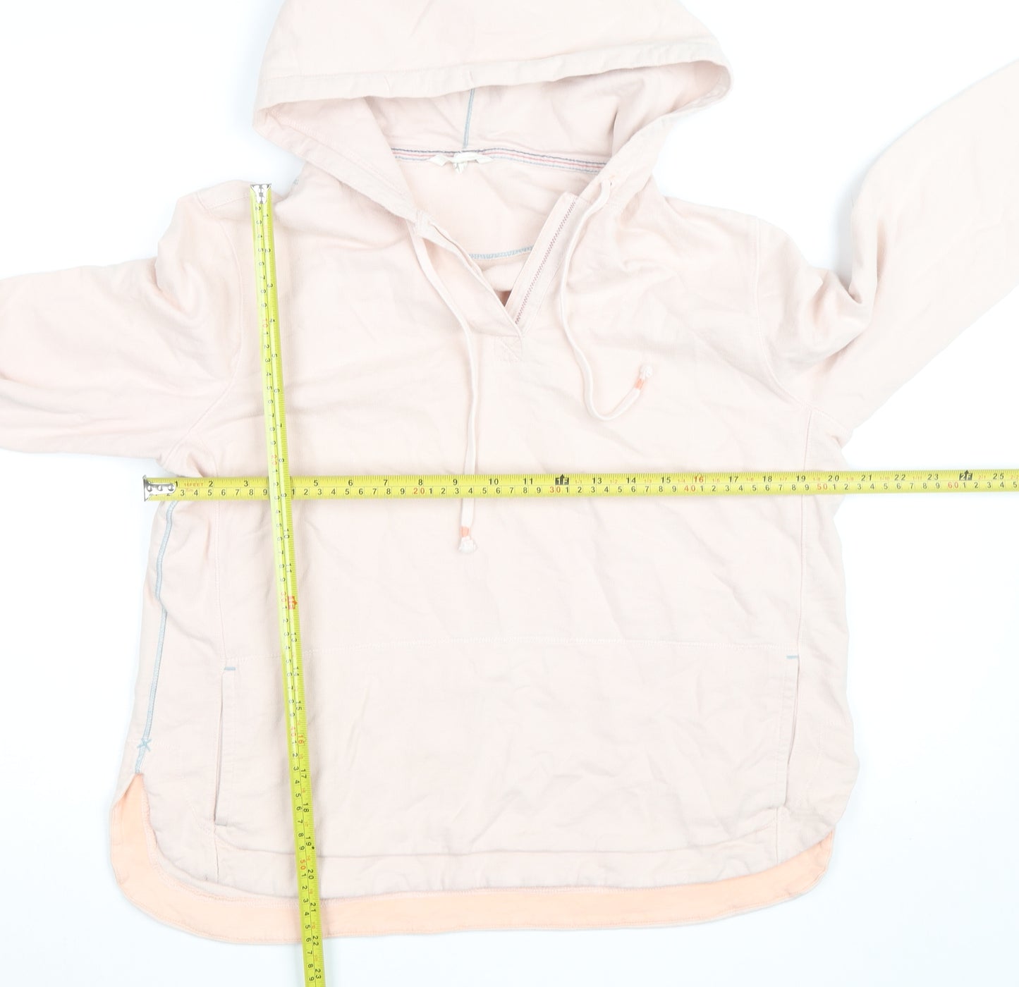 White Stuff Womens Pale Pink Size 12 Pullover Hoodie Sweatshirt