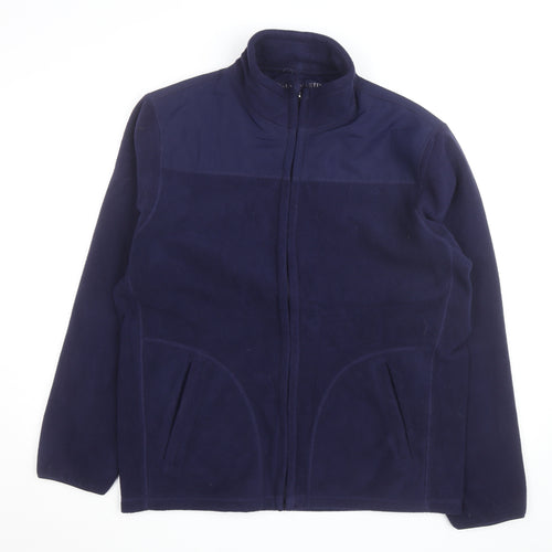 Logan & Martin Men's Navy Blue Fleece Full Zip Active Jacket M