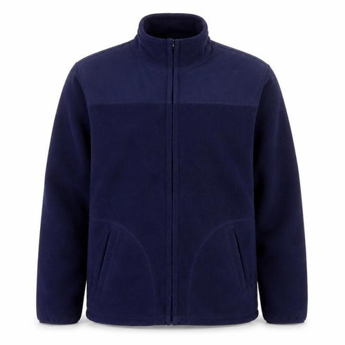 Logan & Martin Men's Navy Blue Fleece Full Zip Active Jacket M