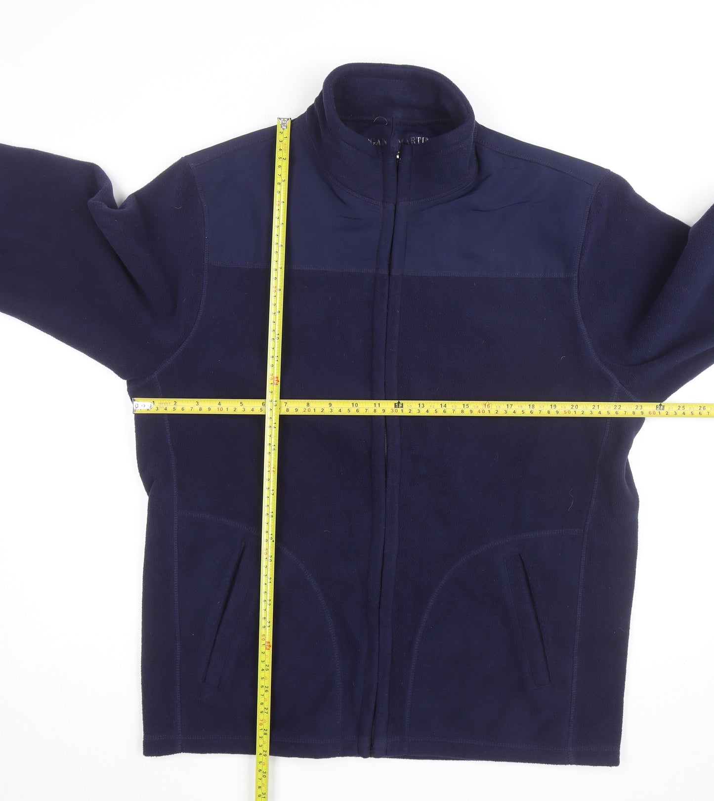 Logan & Martin Men's Navy Blue Fleece Full Zip Active Jacket M