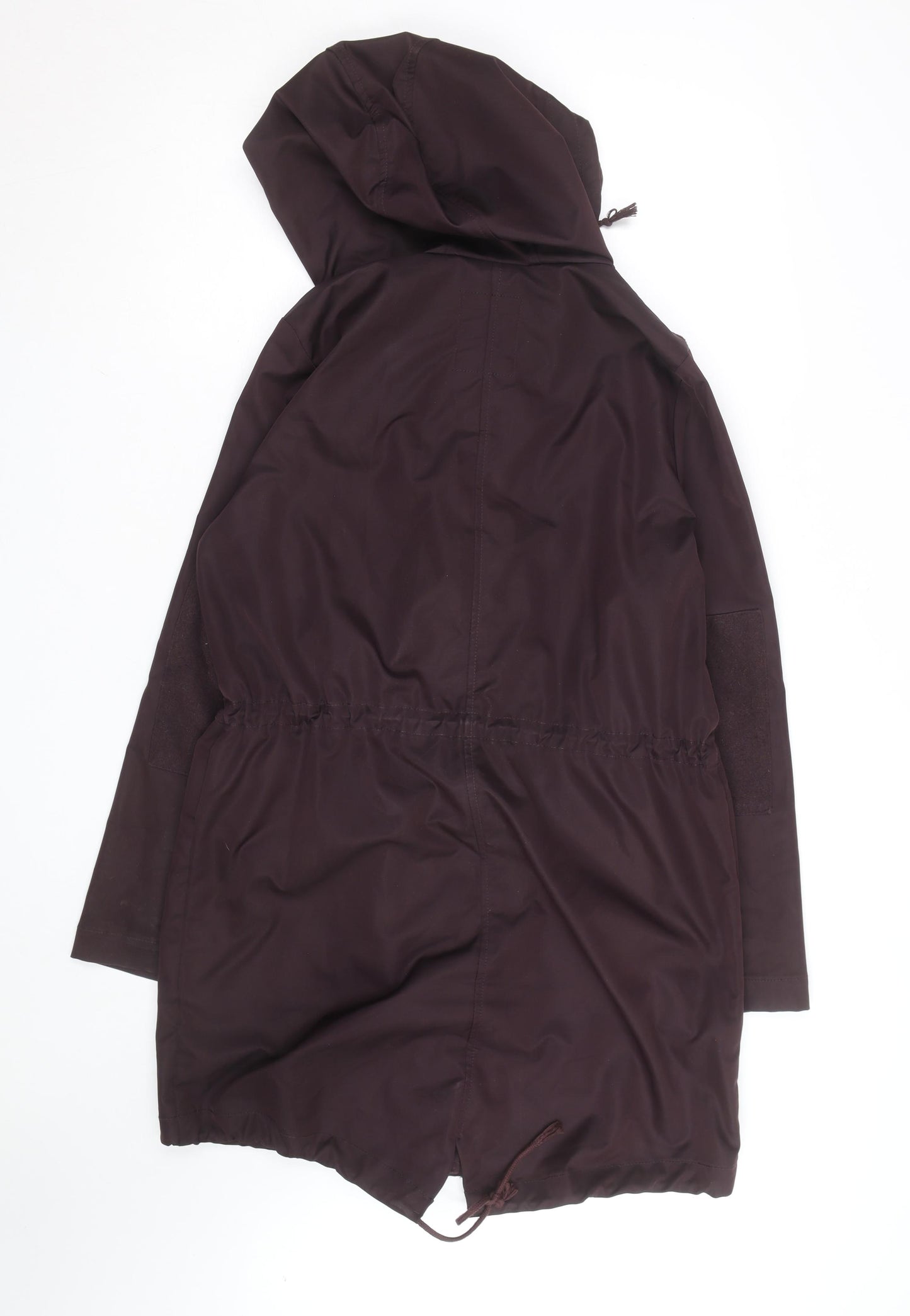 GAP Women’s Brown Hooded Parka Coat Size M Long Lined Jacket
