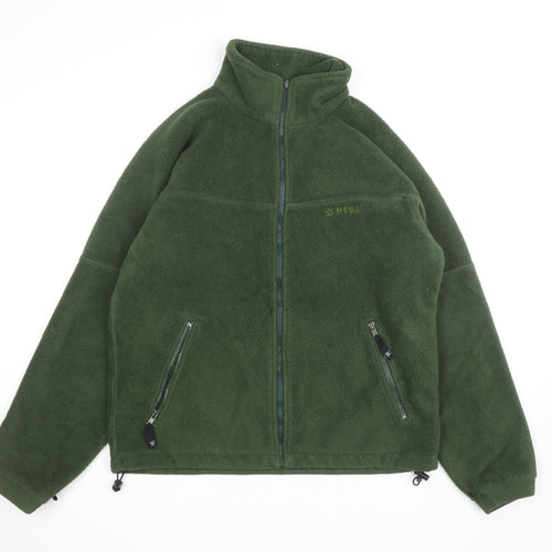 HEGA Men's Green Fleece Full Zip Activewear Jacket Size M