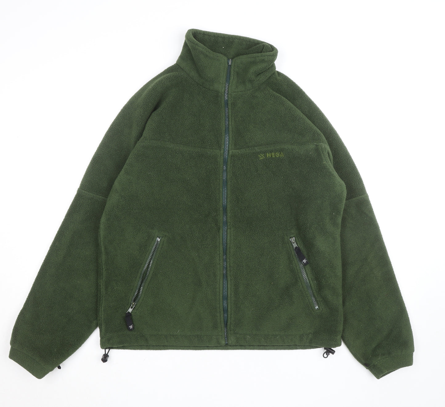 HEGA Men's Green Fleece Full Zip Activewear Jacket Size M