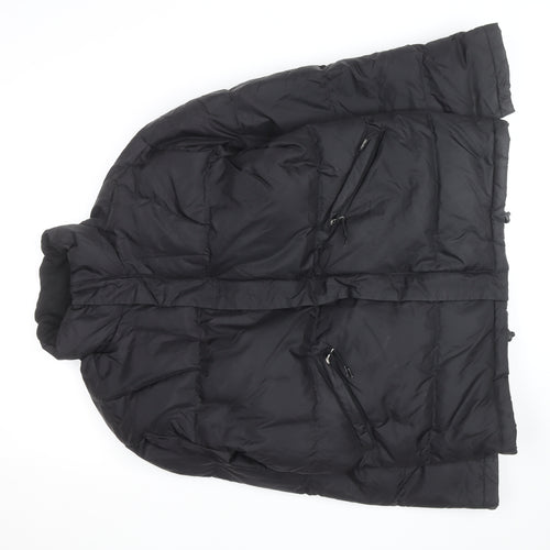 Esprit Mens Black 38R Puffer Jacket with Zip Pockets Winter Warm