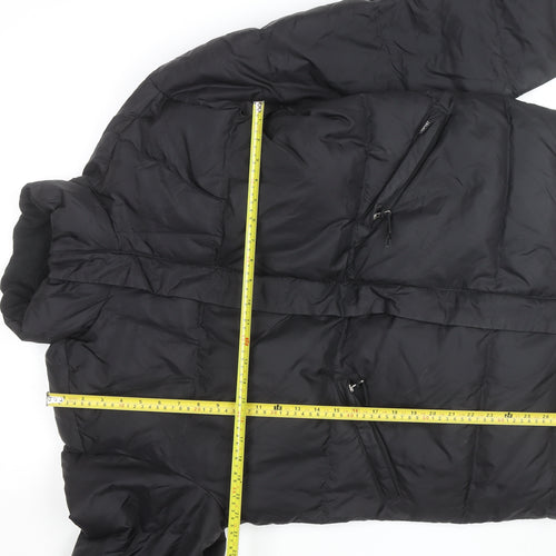 Esprit Mens Black 38R Puffer Jacket with Zip Pockets Winter Warm