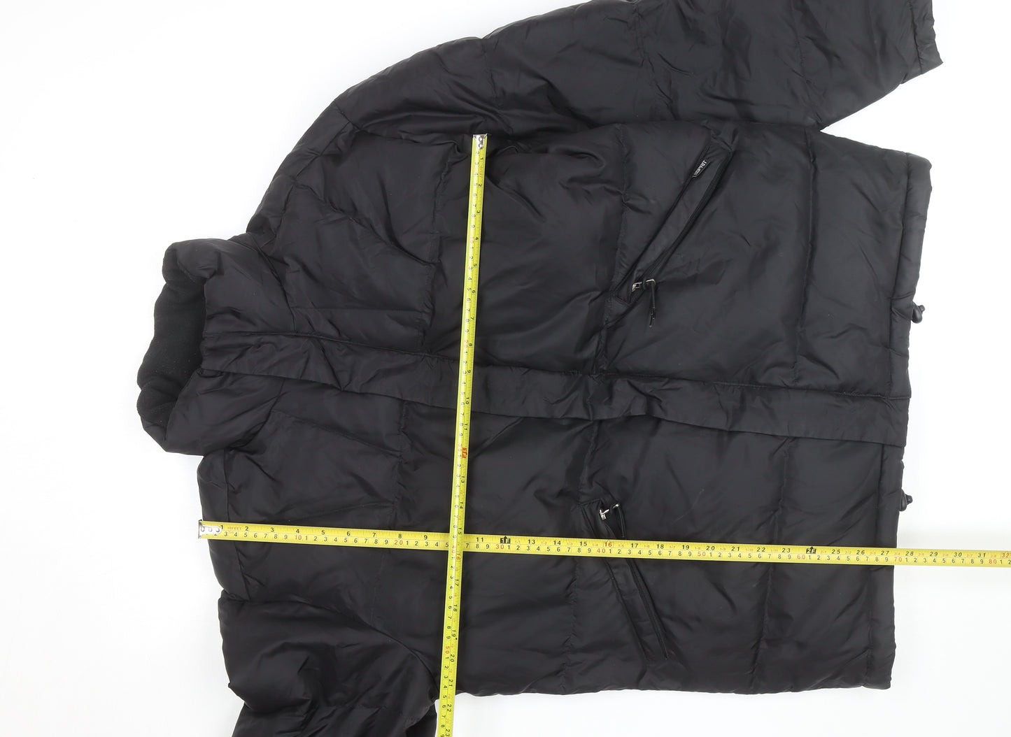 Esprit Mens Black 38R Puffer Jacket with Zip Pockets Winter Warm