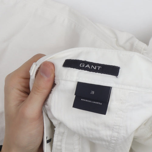 GANT Women's White Bermuda Shorts Size 28 Cotton Blend