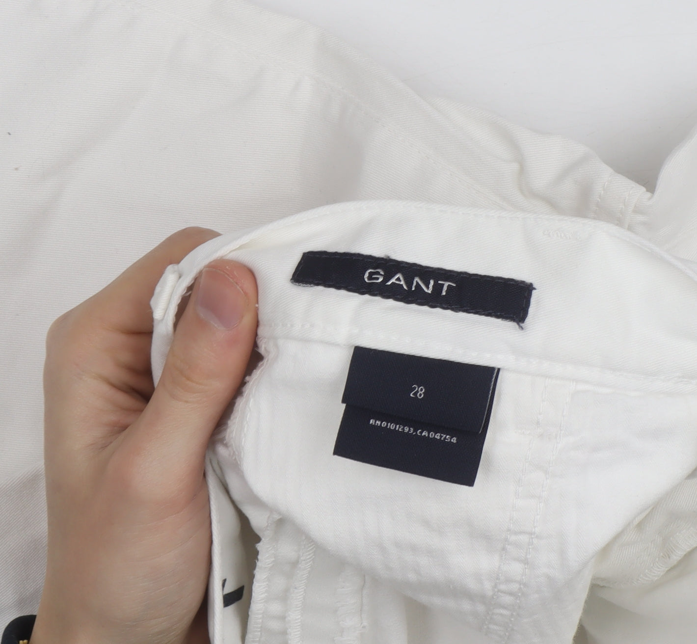 GANT Women's White Bermuda Shorts Size 28 Cotton Blend