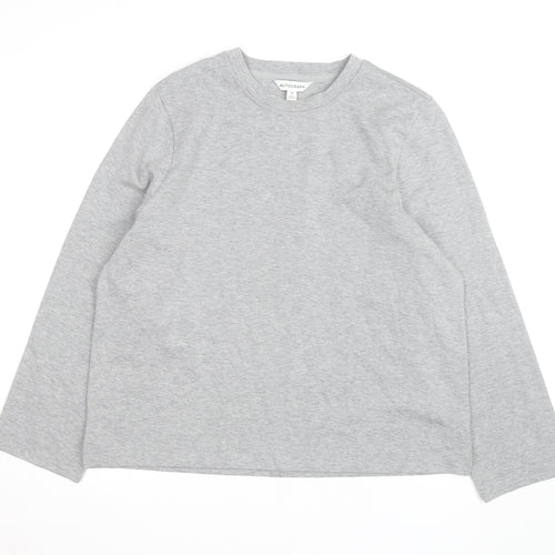 Marks and Spencer Autograph Women's Grey Cotton Jumper Size 16