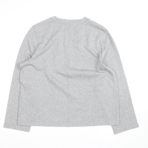 Marks and Spencer Autograph Women's Grey Cotton Jumper Size 16