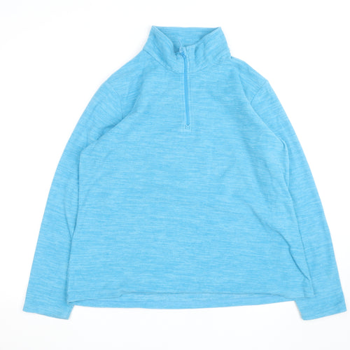 Mountain Warehouse Womens Blue Size 18 1/2 Zip Fleece Jacket
