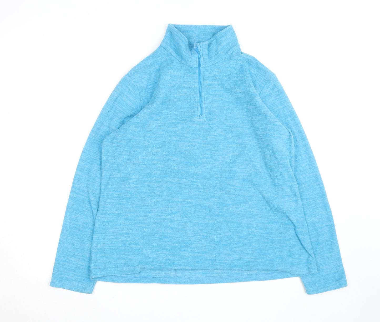 Mountain Warehouse Womens Blue Size 18 1/2 Zip Fleece Jacket