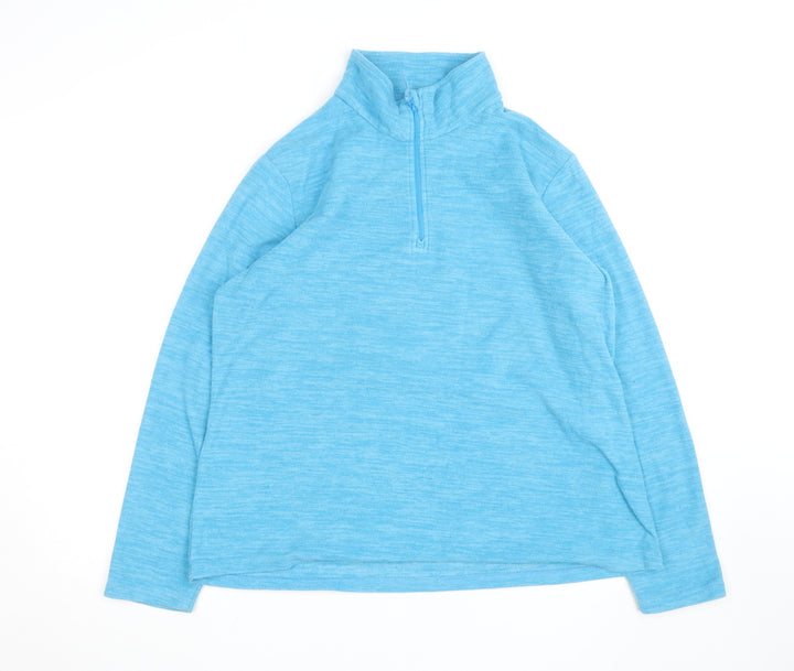 Mountain Warehouse Womens Blue Size 18 1/2 Zip Fleece Jacket