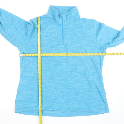 Mountain Warehouse Womens Blue Size 18 1/2 Zip Fleece Jacket