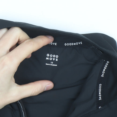 Marks and Spencer Goodmove Women's Black Size 10 Track Jacket