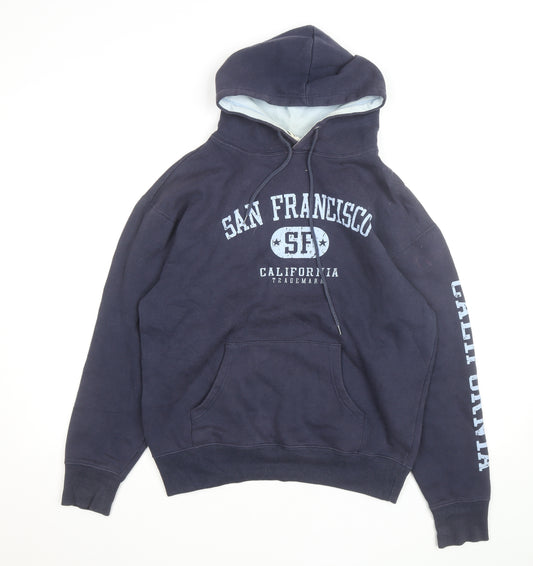 Robert Allen Men's Blue Pullover Hoodie Small San Francisco California Graphic