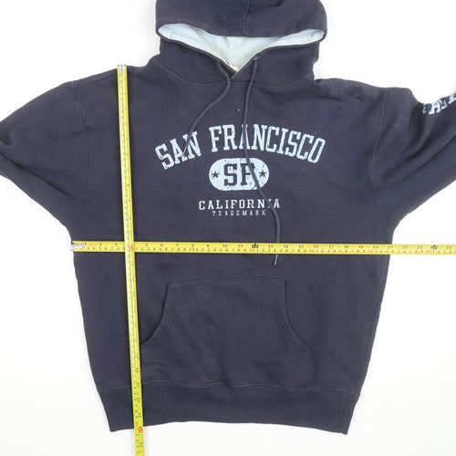Robert Allen Men's Blue Pullover Hoodie Small San Francisco California Graphic