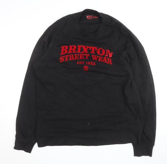Brixton Street Wear Men's Black 2XL Pullover Sweatshirt
