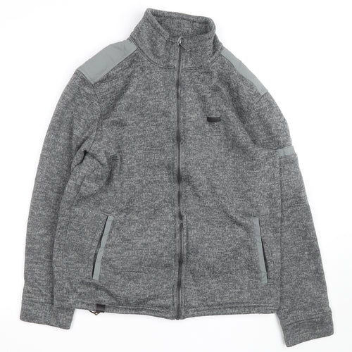 Regatta Mens Grey L Fleece Activewear Jacket Full Zip Outdoor
