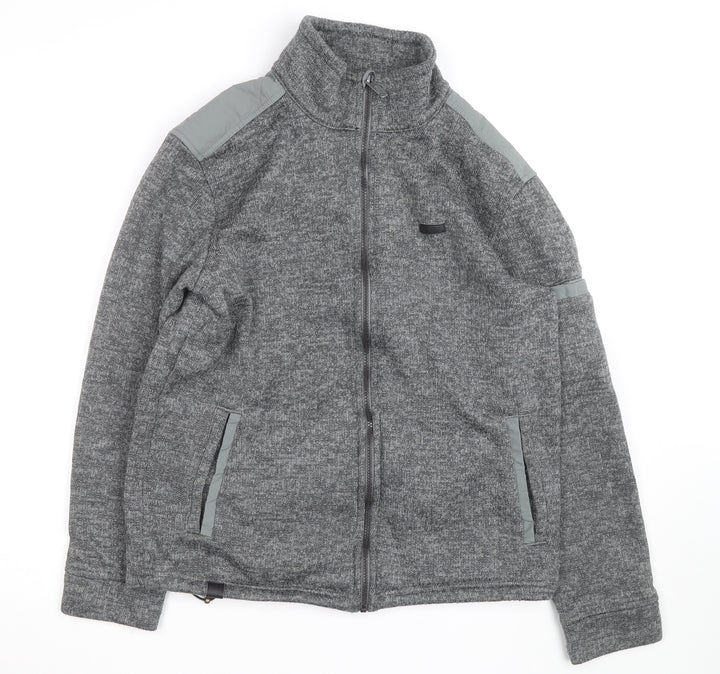 Regatta Mens Grey L Fleece Activewear Jacket Full Zip Outdoor