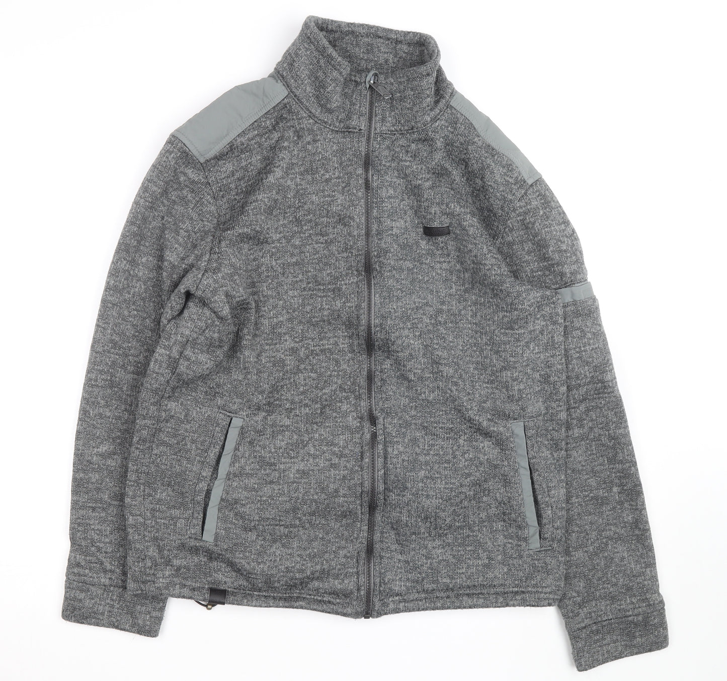 Regatta Mens Grey L Fleece Activewear Jacket Full Zip Outdoor